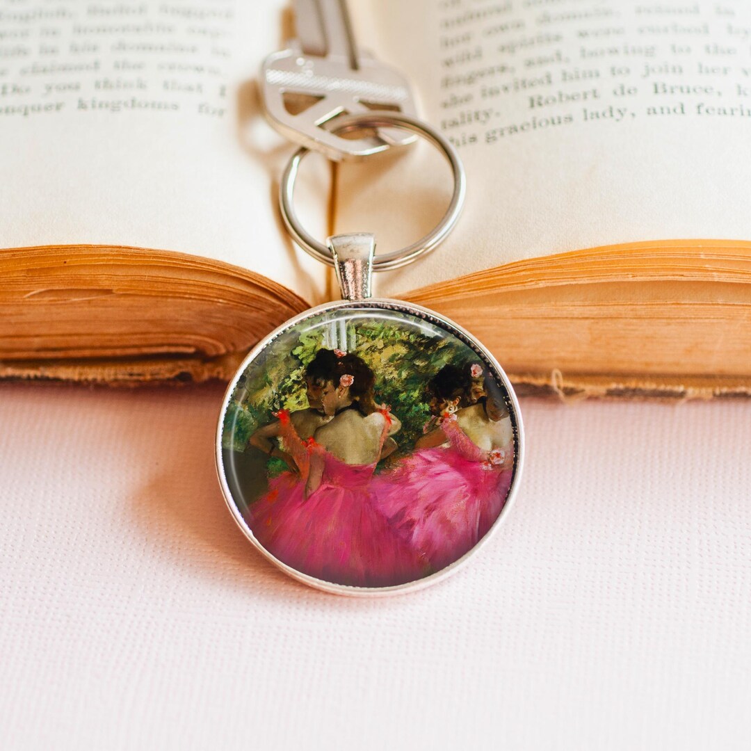 Edgar Degas Pink Dancers Key Ring: Art Lover Gift - Etsy