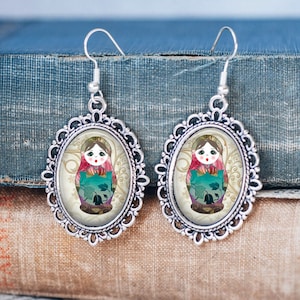 Russian Nesting Doll Earrings - Nesting Doll Earrings - Nesting Doll Jewellery - Russian Doll Jewellery - Russian Jewellery - Doll Jewellery