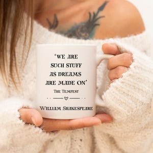Shakespeare Quote Mug: The Tempest - Literary Gift
