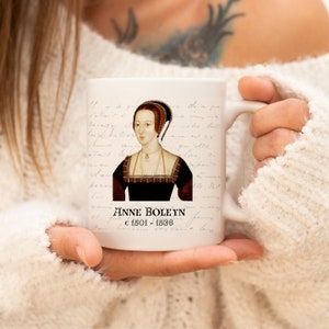 Anne Boleyn Mug - Tudor Queen Mug - History Lovers Mug - Anne Boleyn Gift - Six Wives of Henry the Eighth Mug - Tudor History Gift