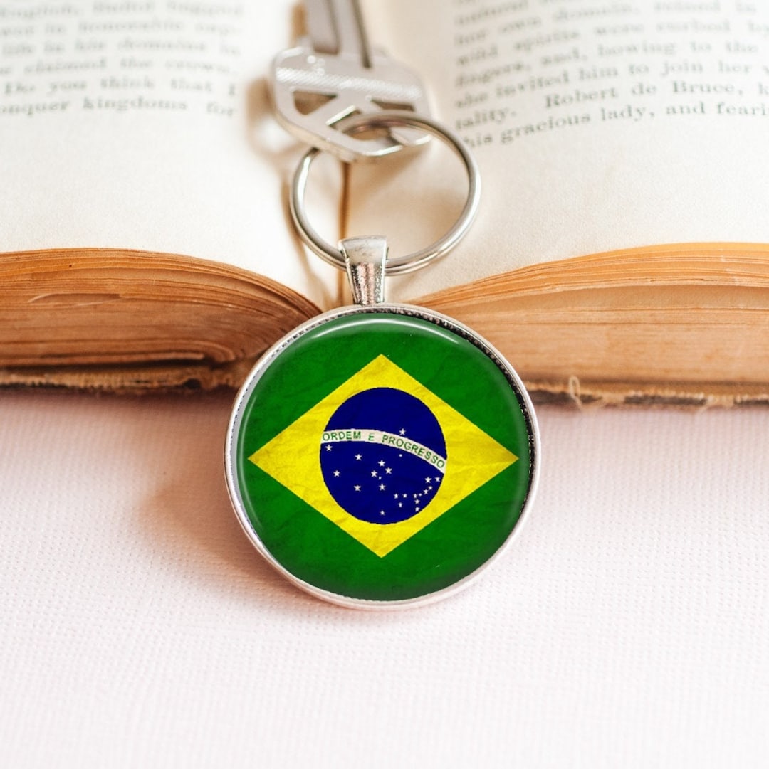 Brazilian Flag Key Ring: Brasil Souvenir - Etsy