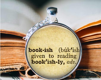 Bookish Meaning Pendant Necklace: Literary Jewellery Gift