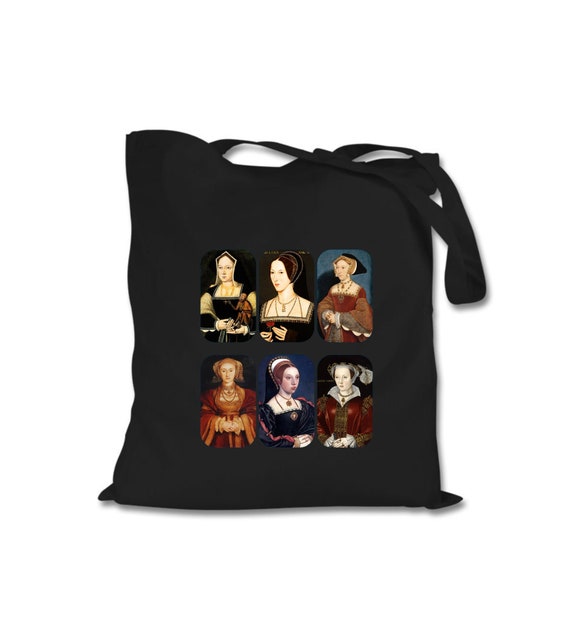 Six Wives of Henry the Eighth Tote Bag Tudor Queens Tote Bag Tudor History Tote Bag Royalty Tote Bag English History Bag Tudors Etsy