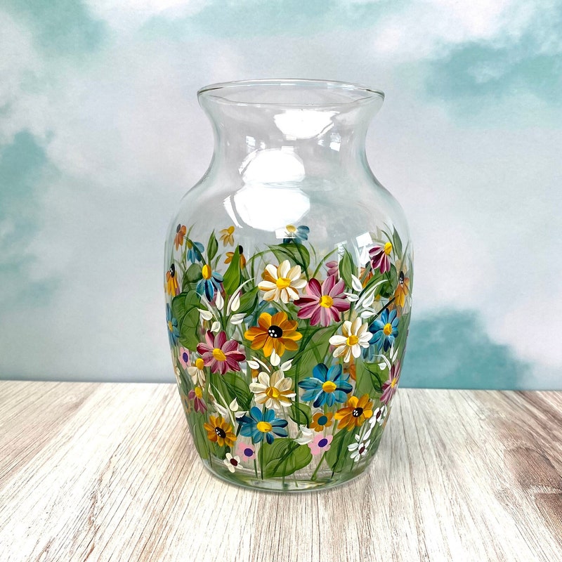 Picture of Hand Painted Vases - Etsy