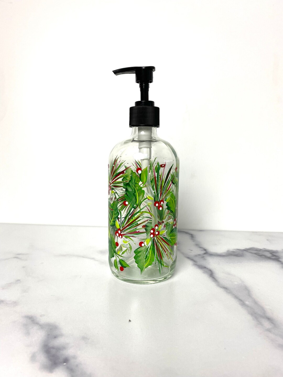 Soap Dispenser. Christmas Soap Container. HAND Etsy