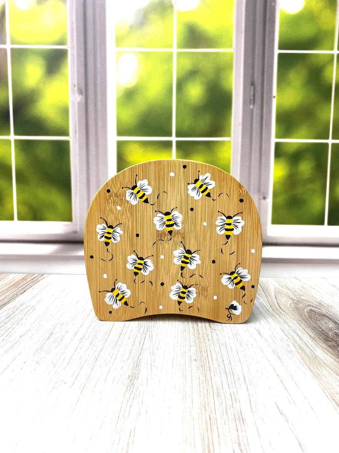 Napkin Holder. Bee Art Holder for Napkins. Bamboo Holder. Hand Etsy
