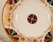 Antique 19th c. Copeland Porcelain Plate Saucer Bowl Imari Fan Worcester - Dr Wall