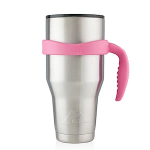 40 Oz Tumbler Handle: Fits Ozark Trail, RTIC, Pure, Magnum Steel Pink