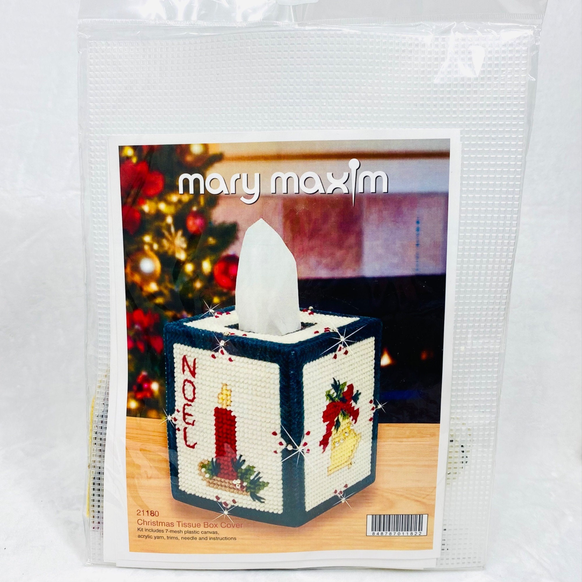 Mary Maxim Plastic Canvas Tissue Box Kit 5 Set Sail (7 Count)
