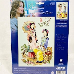 Janlynn &quot;Friends in the Garden&quot; Platinum Collection - Counted Cross Stitch Kit - New (2006)