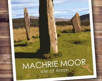 Machrie Moor Standing Stones Isle of Arran Scotland Poster