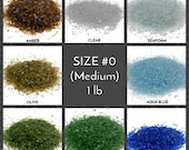 Crushed Glass for Arts and Crafts, Vase filler, Mosaics, Jewelry, Fusing, Crystals, Home Decorations - Galaxy Glass Size 0, 1lb