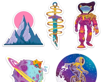 Super Cool Rad vinyl sticker pack