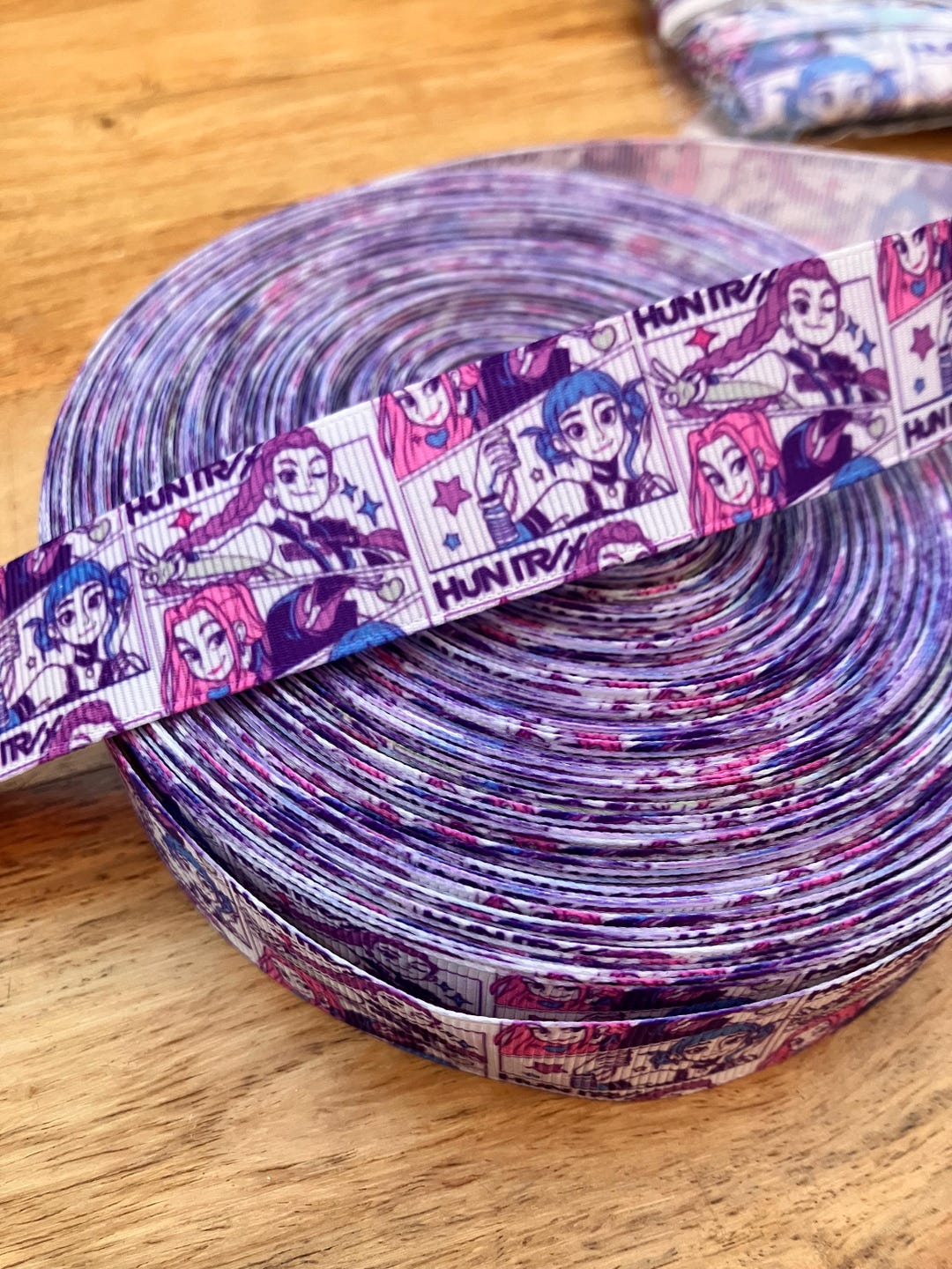 Manga Style Ribbon Demon Hunters Anime Grosgrain Ribbon – Sold per 2 Yard (25mm Width) - Etsy