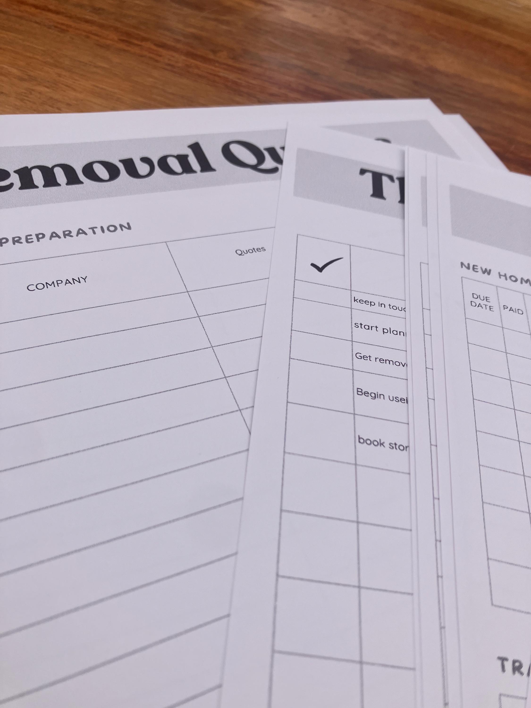 Moving House Checklist UK | Printable Relocation Guide | Home Move ...