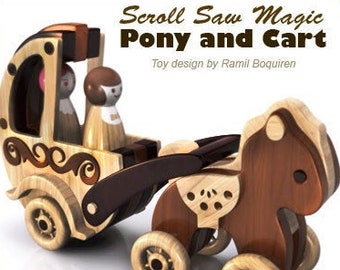 Scroll Saw Magic Pony and Cart (PDF Download)