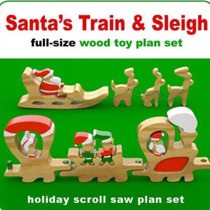 Santa's Train & Sleigh (PDF Download)