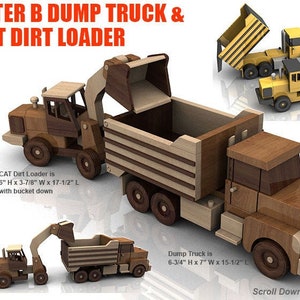 Peter-B Dump Truck and CAT Dirt Loader (2 PDF Downloads)