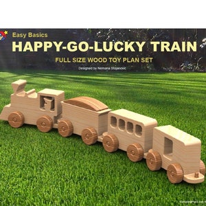 Wood Toy Plan Easy Basics Happy-Go-Lucky Train (PDF Download)