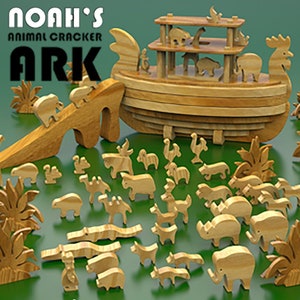 Noah's Animal Cracker Ark Wood Toy Plans & Patterns (PDF Download)