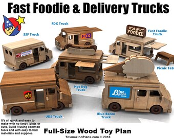 Wooden toy food best sale truck
