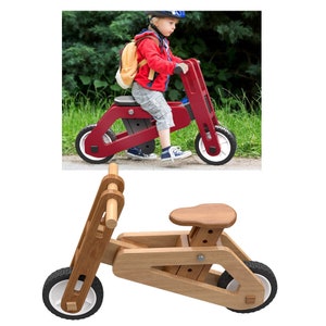 Toddlers Classic Balance Bike Wood Toy Plans & Patterns PDF Download SVG File for CNC image 5