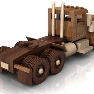 Peterbilt 389 Truck Trailer HiLoader Wood Toy Plans & Patterns 3 PDF Downloads image 6