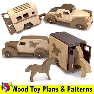 1947 Pony Lovers Caravan Wood Toy Plans & Patterns (4 PDF Downloads)