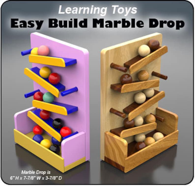 Learning Toys Marble Drop PDF Download Etsy