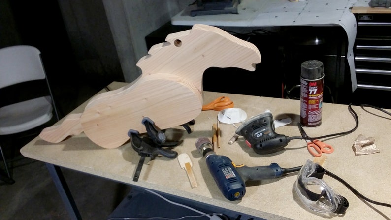 Weekend Projects Mustang Rocking Horse (PDF Download + SVG File) Wood Toy Plans