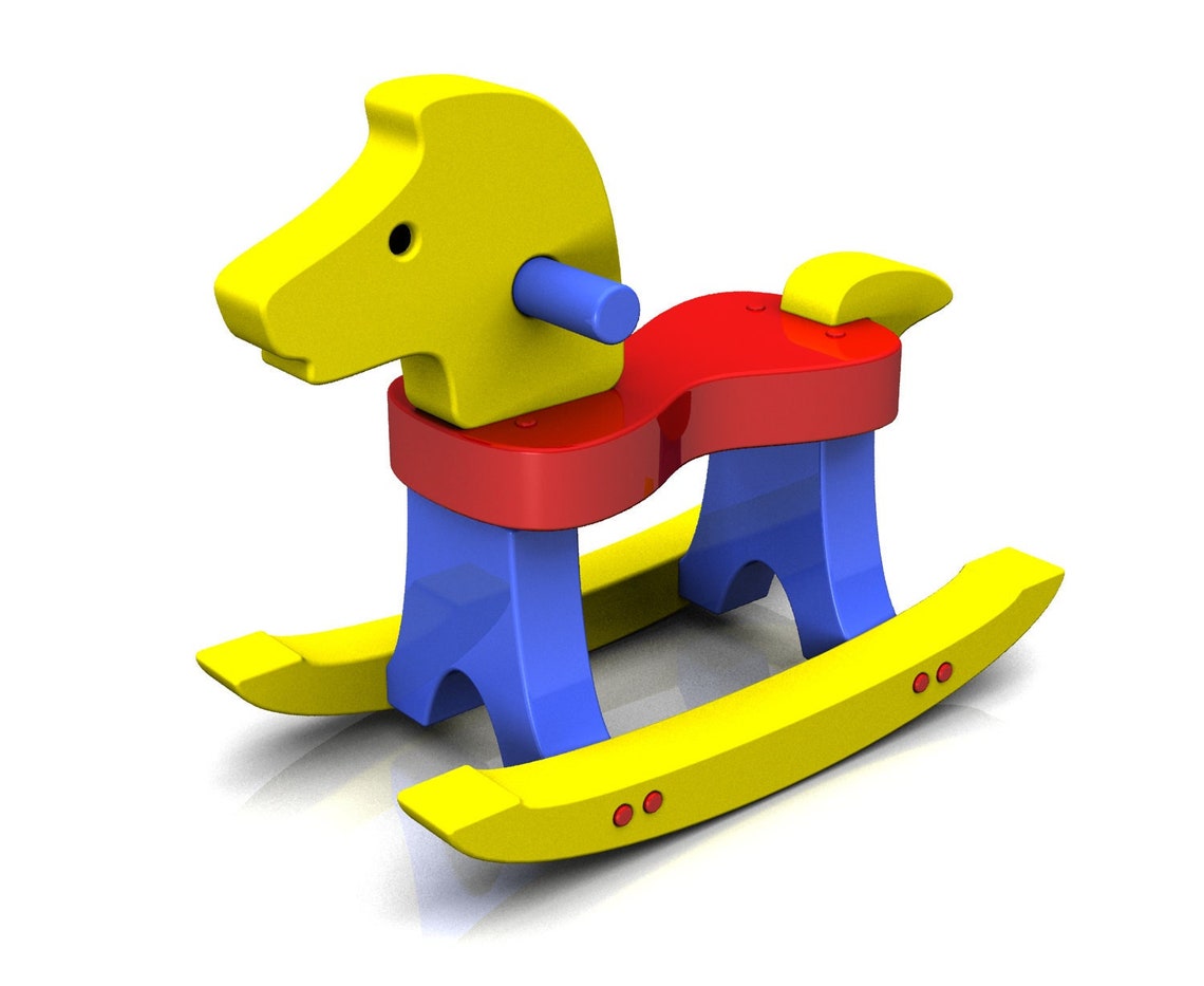 Pony Rocking Toy Baby Rocking Pony + Toddler's Rocking Pony Wood Toy Plans & Patterns (2 ...