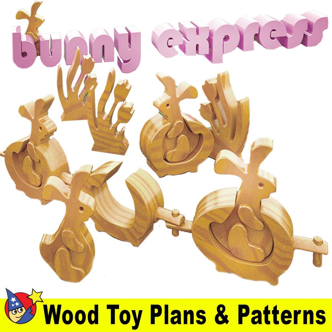 Bunny Express Wood Toy Plans & Patterns (PDF Download) - Etsy