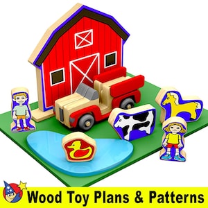 DecalArt Mike N Molly Dairyland Farm & Storybook Wood Toy Plans and Patterns (PDF Download + PDF Storybook)