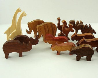 Oshkin Wooden Craft 木製　昆虫11点セット　フィギュア Noah's Animal Cracker Ark Wood Toy Plans & Patterns (PDF Download