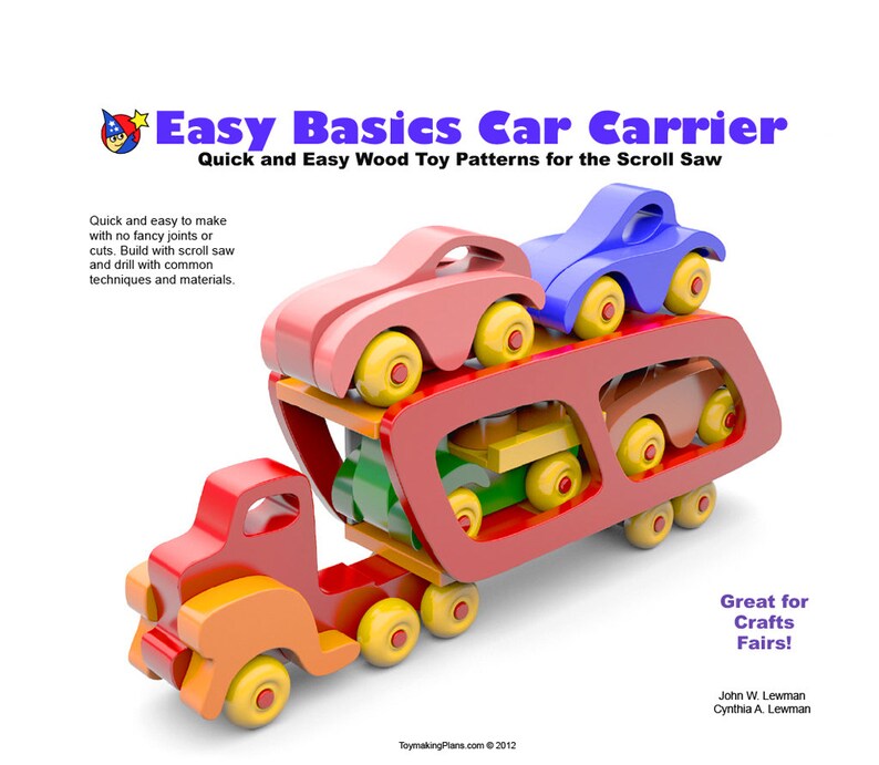 Wood Toy Plan Easy Basics Car Carrier Pdf Image 0