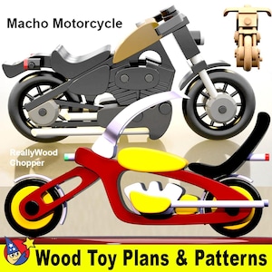 Macho Motorcyle + ReallyWood Chopper (2 PDF Downloads)
