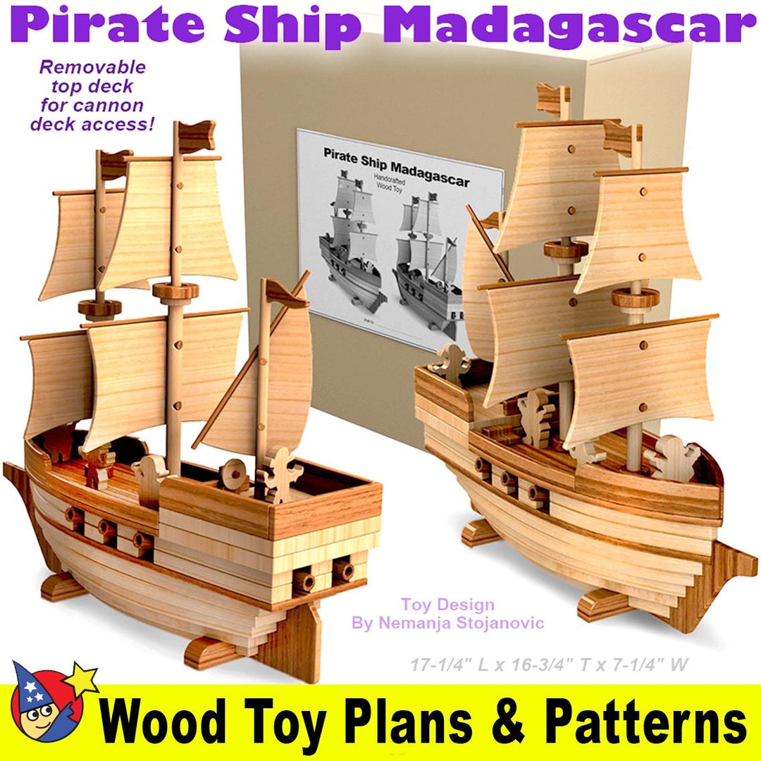 Scroll Saw Magic Pirate Ship Madagascar (PDF Download)