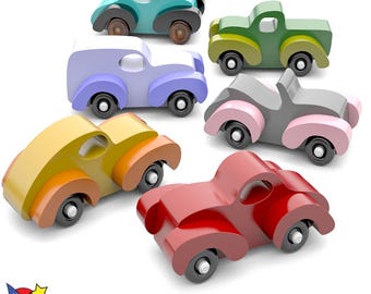 Wood Toy Plan Fat Fendered Freaky Fords (PDF Download + SVG File for CNC)