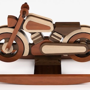 Rocking Motorcycle Wood Toy Plans & Patterns (PDF Download + SVG File ...