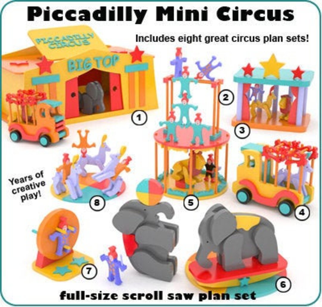 Miniature Circus Toy Sets