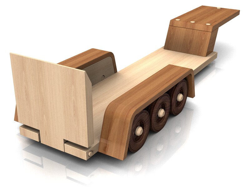 Peterbilt 389 Truck Trailer HiLoader Wood Toy Plans & Patterns 3 PDF Downloads image 10