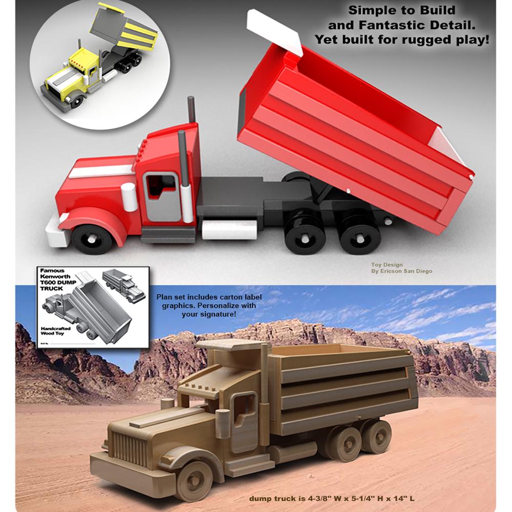 Planos y patrones del famoso camión semirremolque Kenworth y del camión  volquete Kenworth T600 (2 descargas en PDF) - Etsy México, image size:1000x1000