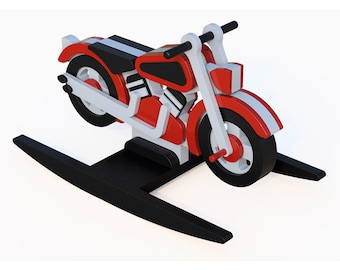 Rocking motorcycle hot sale plans