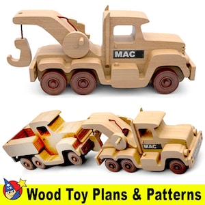 Quick N Easy MAX Tool & Tow Trucks Wood Toy Plans and Patterns (2 PDF Downloads)