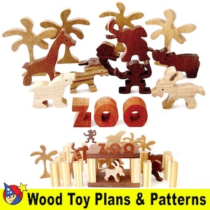 Zanzibar Zoo Wood Toy Plans & Patterns (PDF Download)