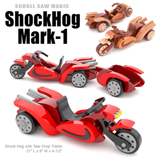 Scie à chantourner Magic Shock Hog Mark-1 : plans et modèles de jouets en bois (téléchargement PDF)