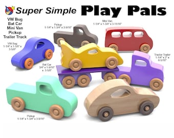 Plan et modèles du jouet en bois Super Simple Play Pals (téléchargement PDF)