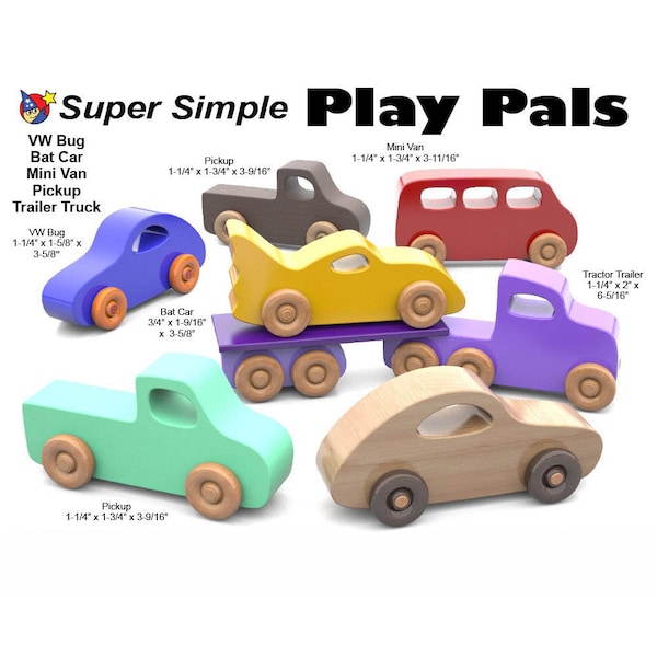 Super Simple Play Pals Wood Toy Plan & Patterns (PDF Download)