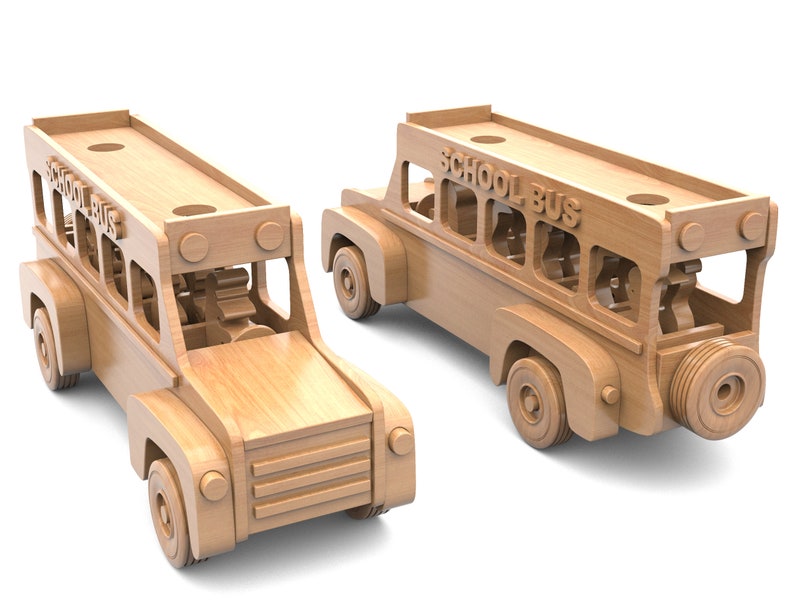 Miniature Bus Pattern Super Simple My Friendly School Bus Wood Toy Plans & Patterns (PDF ...