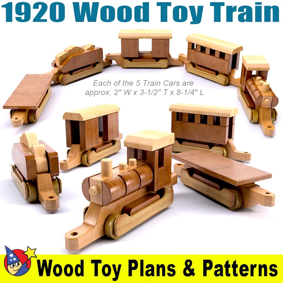 San Francisco 1920 Wood Toy Train Wood Toy Plans &amp; Patterns (PDF ...